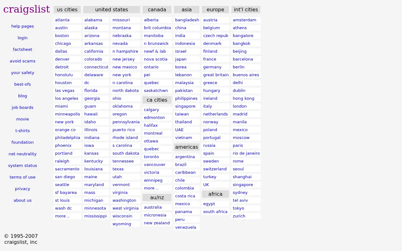 craigslist.org in 2009