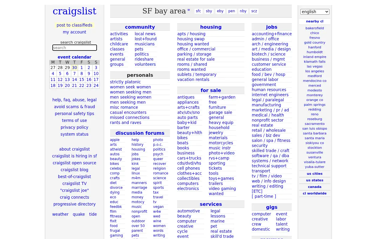 craigslist.org in 2016