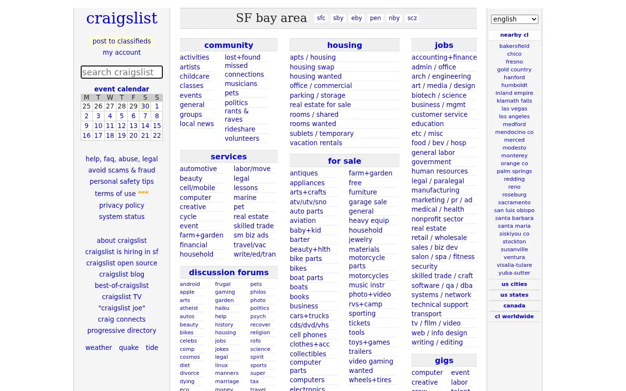 craigslist.org in 2018
