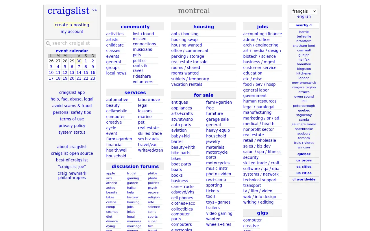 craigslist.org in 2023