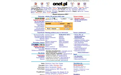 onet.pl in 2001