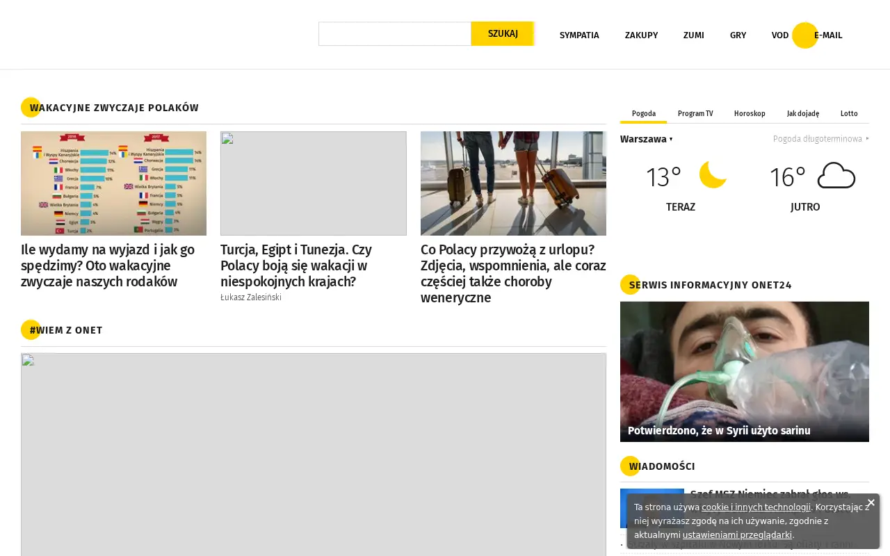 onet.pl in 2017