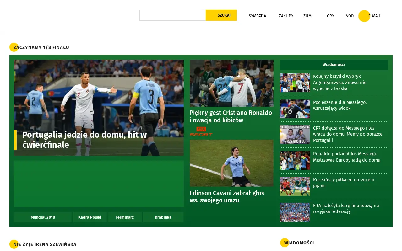onet.pl in 2018