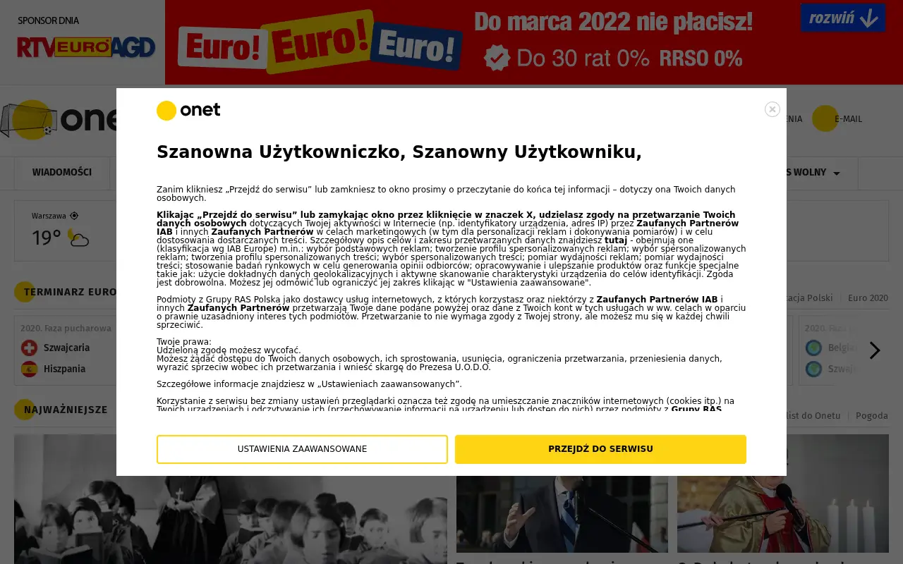 onet.pl in 2021