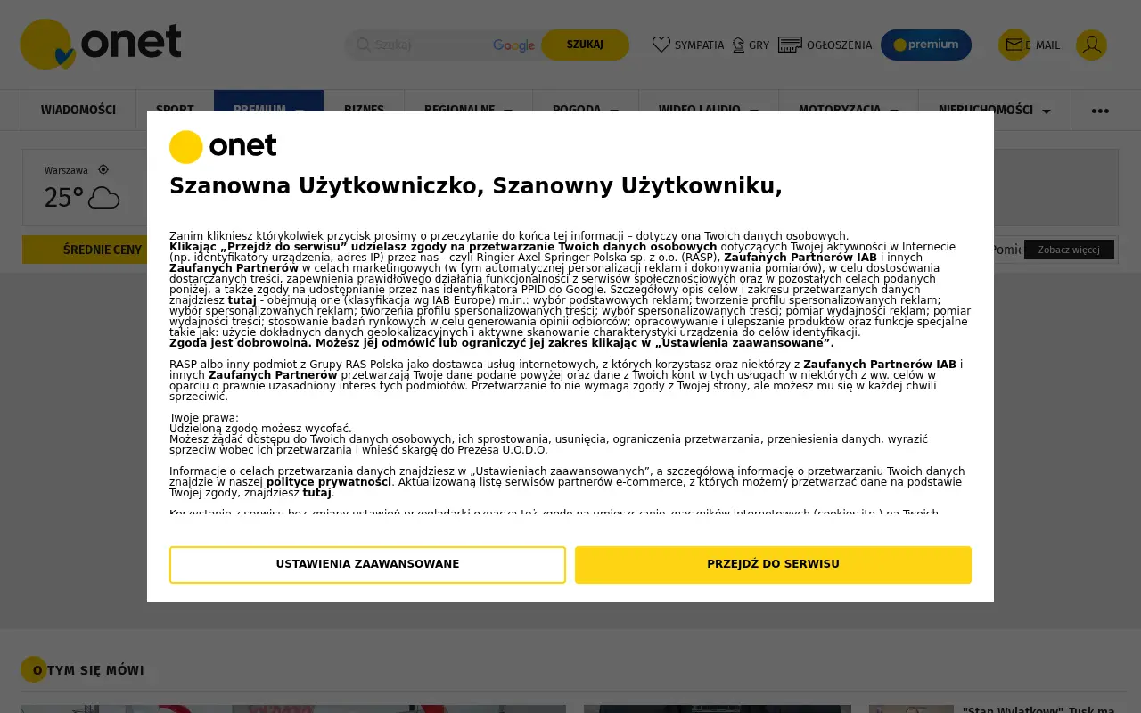 onet.pl in 2023
