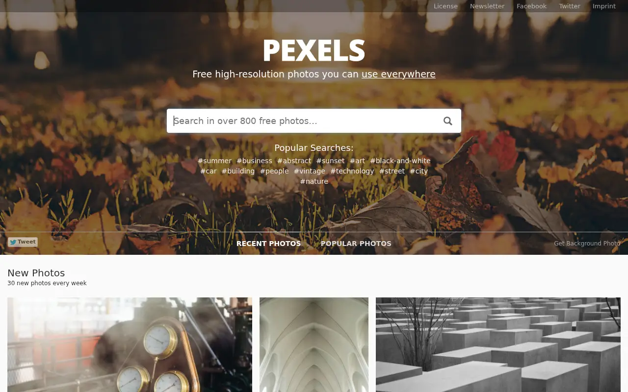 pexels.com in 2014