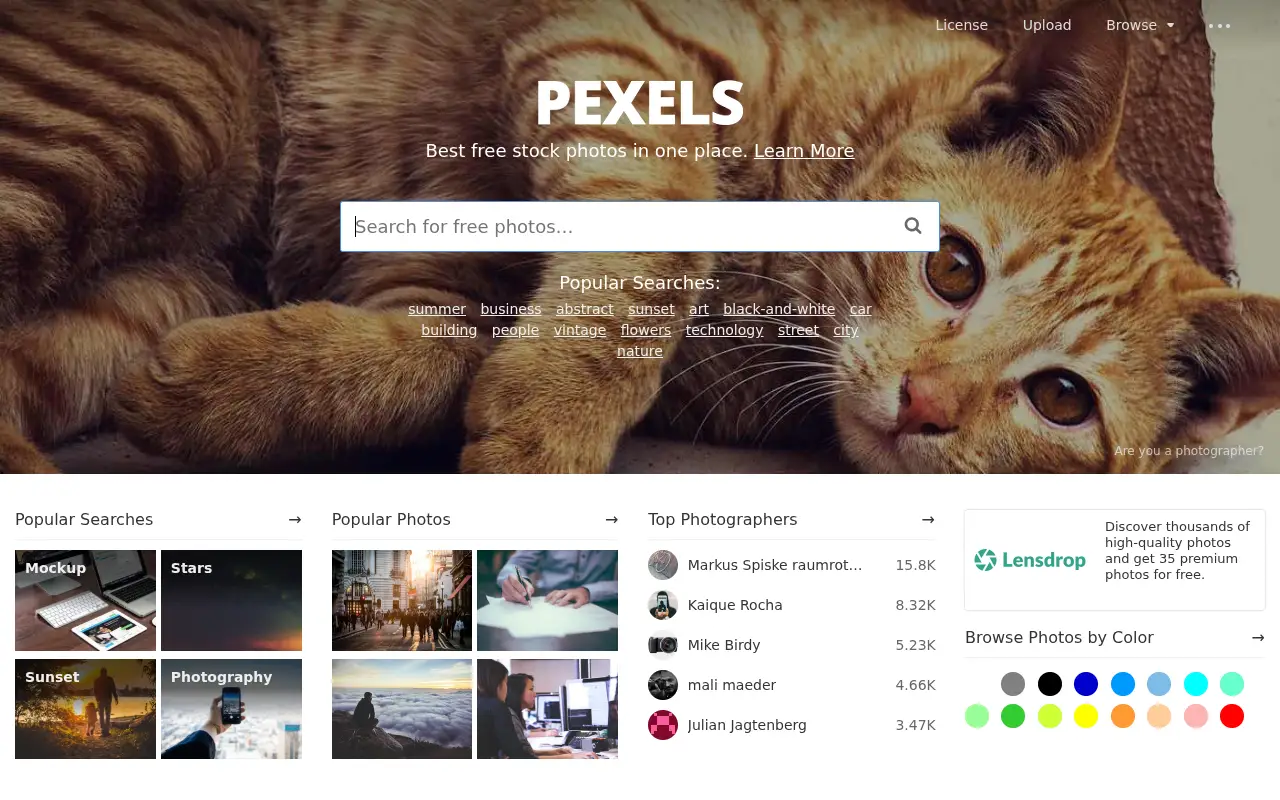 pexels.com in 2016