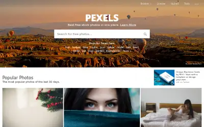 pexels.com in 2017