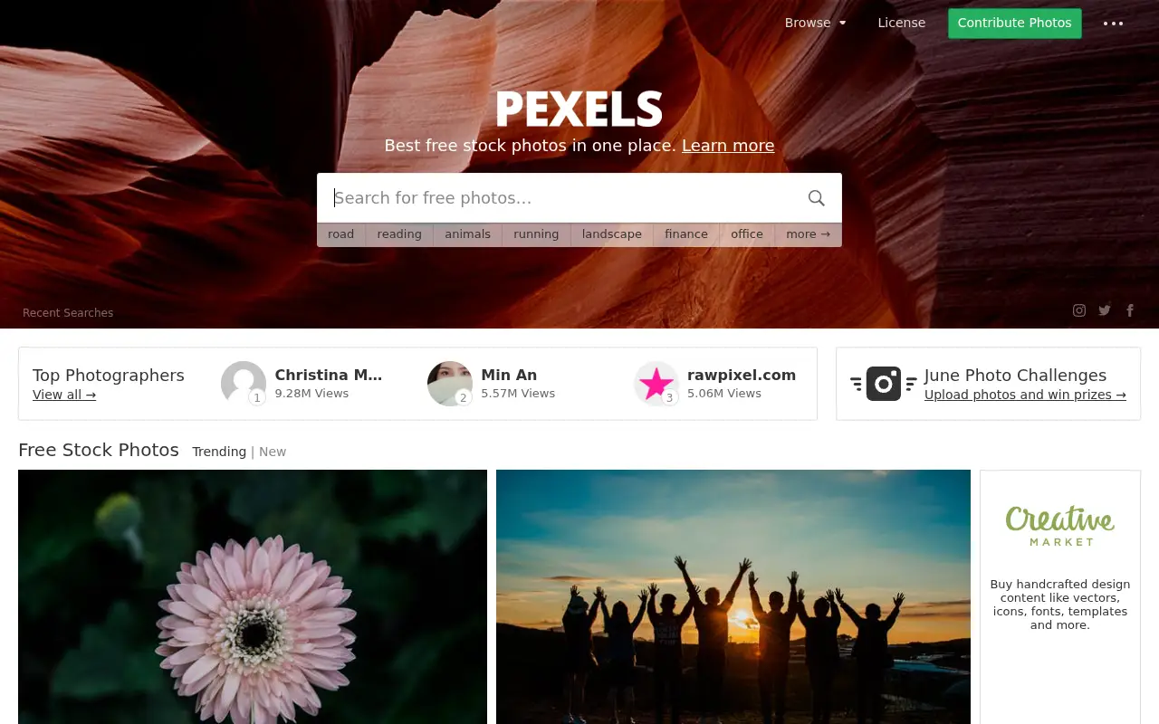 pexels.com in 2018