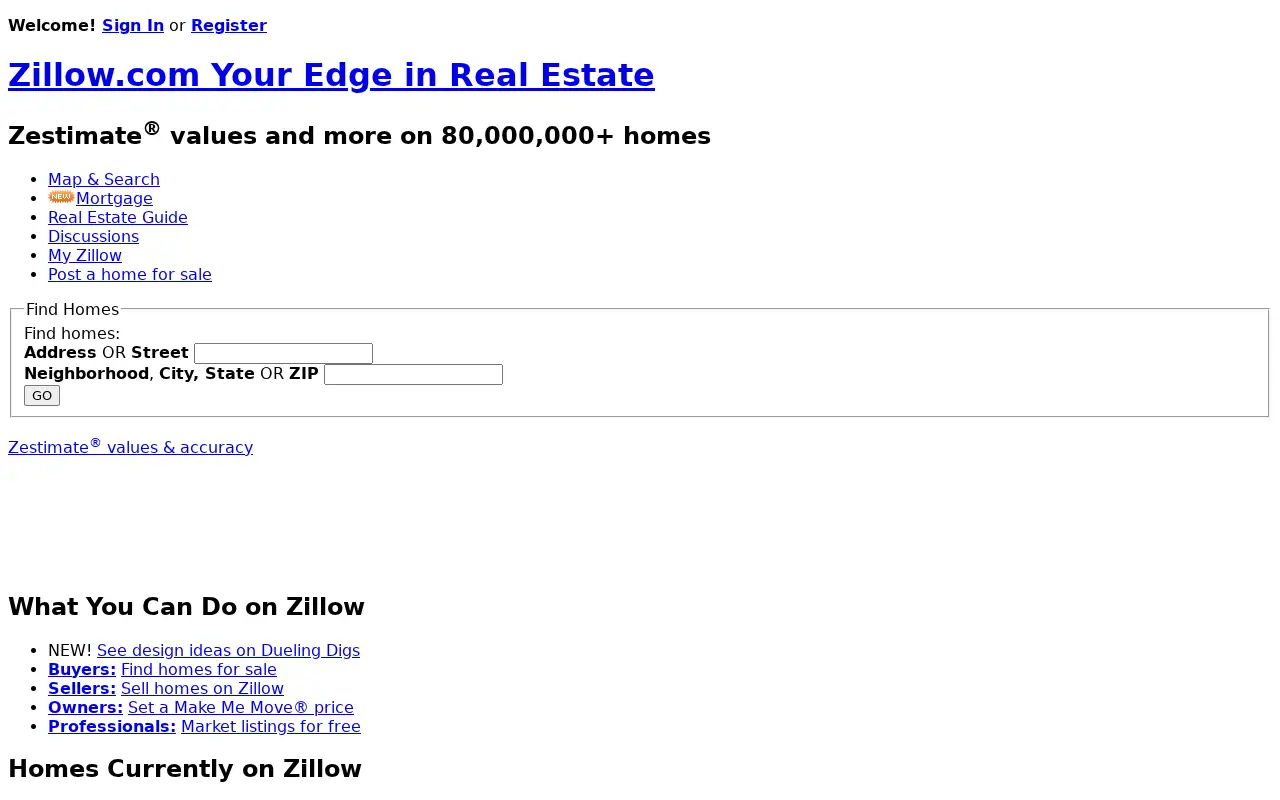 zillow.com in 2008