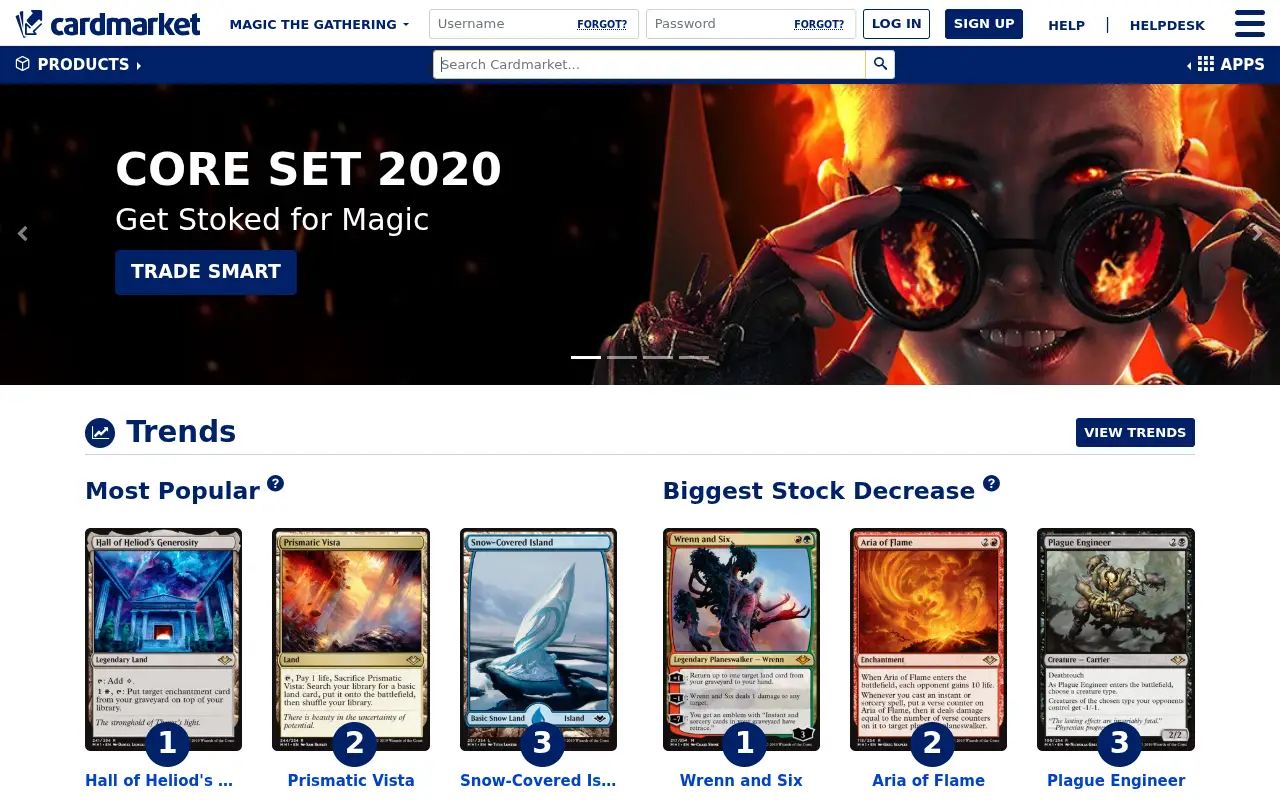 cardmarket.com in 2019