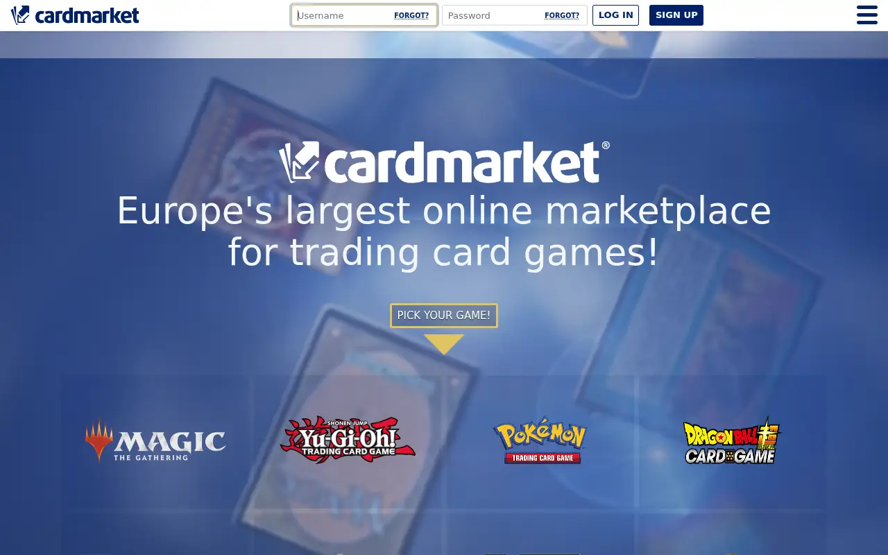 cardmarket.com in 2020