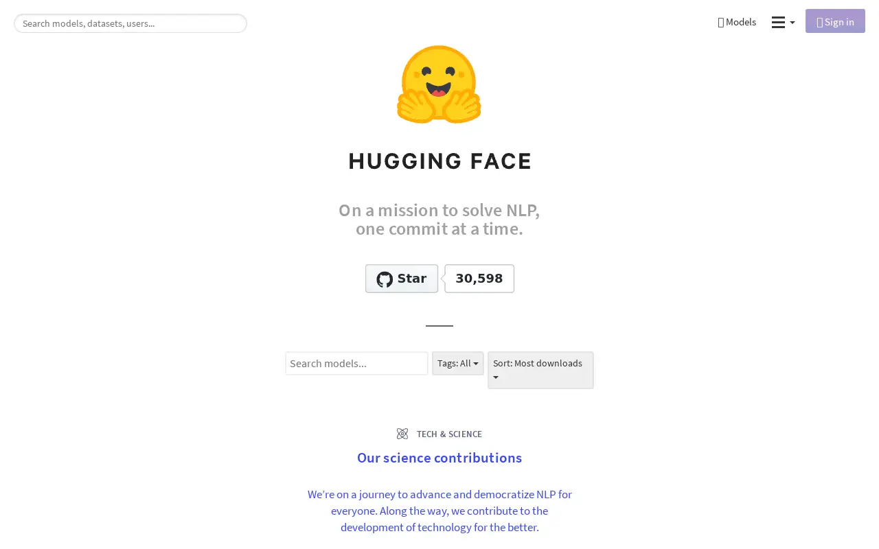 huggingface.co in 2020