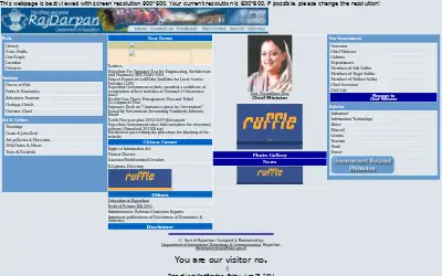 rajasthan.gov.in in 2004