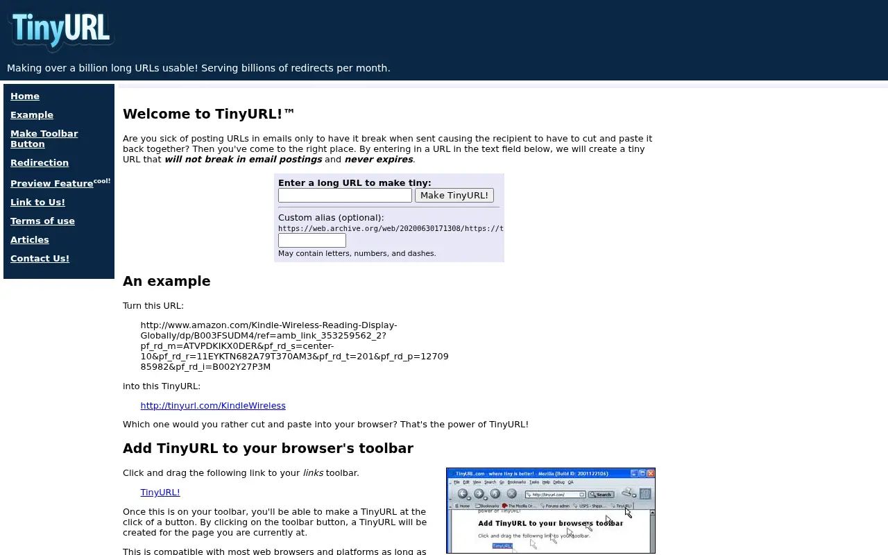 tinyurl.com in 2020