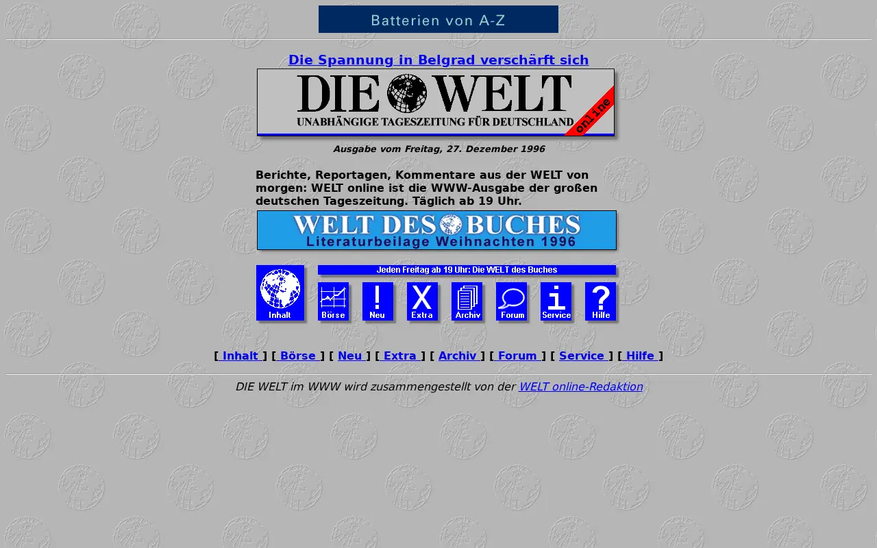 welt.de in 1996