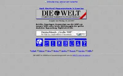 welt.de in 1997