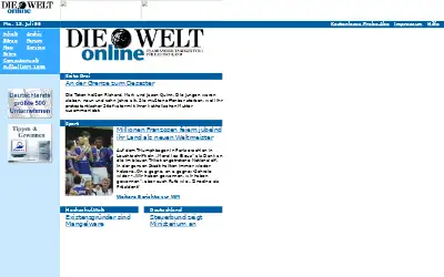 welt.de in 1998