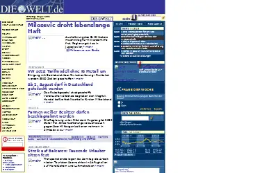 welt.de in 2001