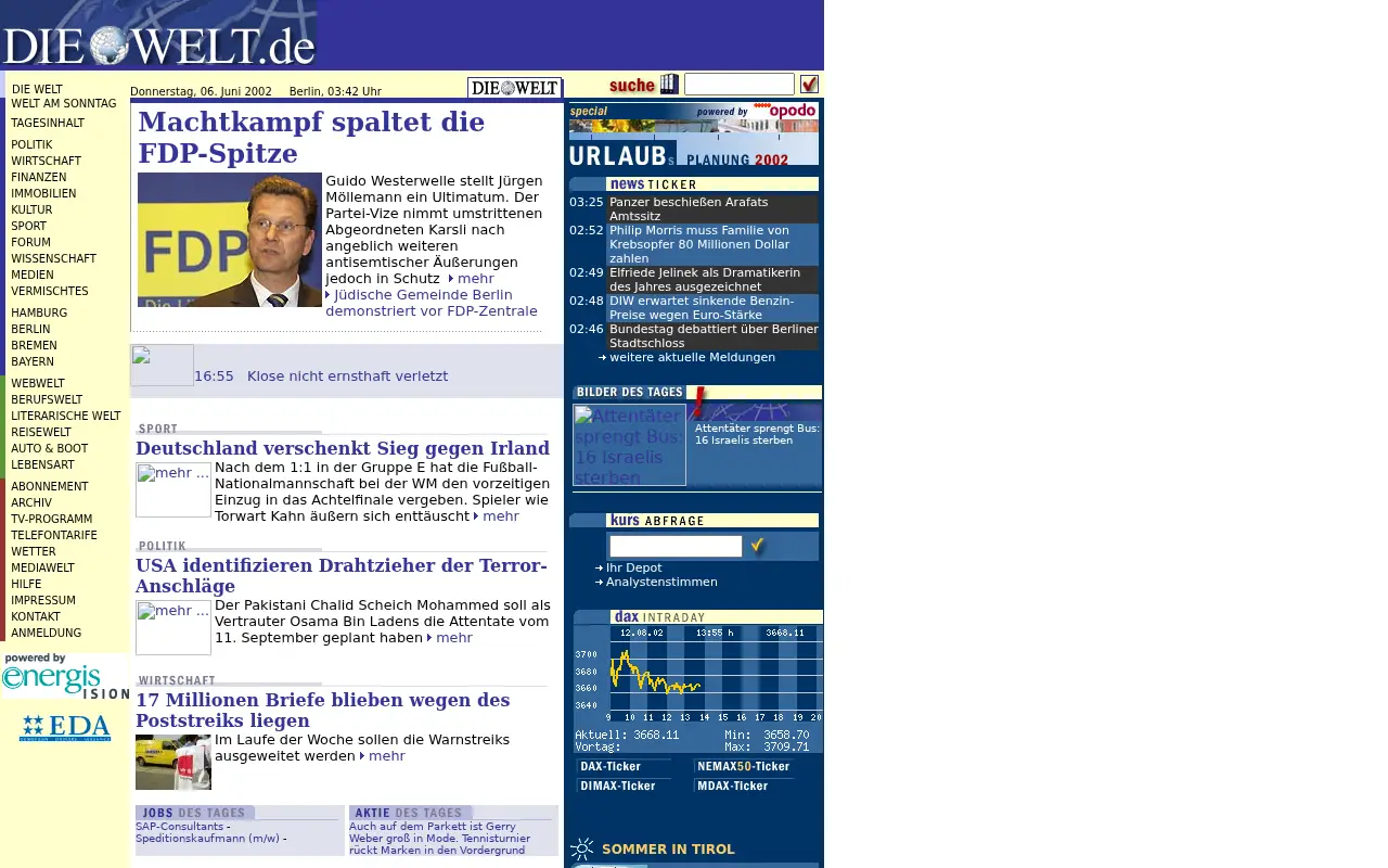 welt.de in 2002