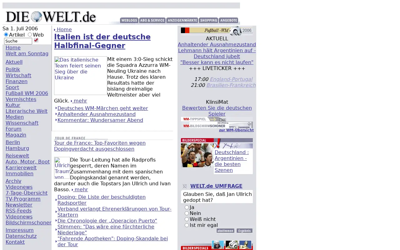 welt.de in 2006