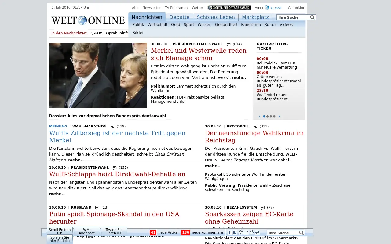 welt.de in 2010
