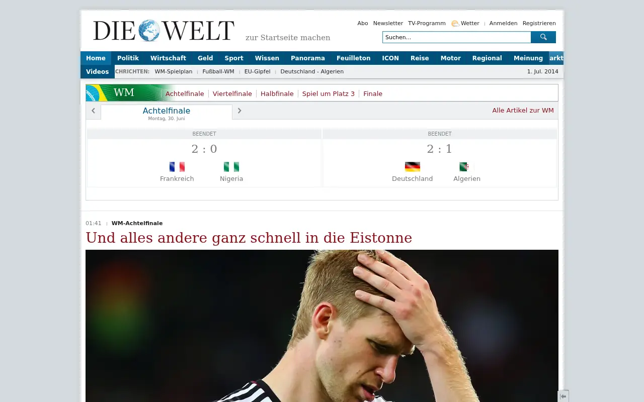 welt.de in 2014