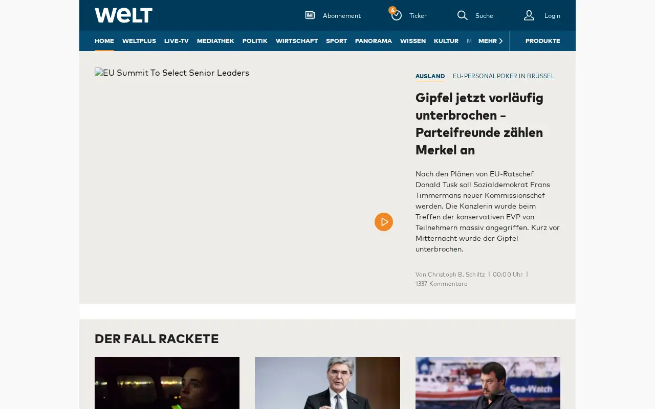 welt.de in 2019