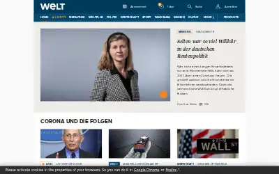 welt.de in 2020