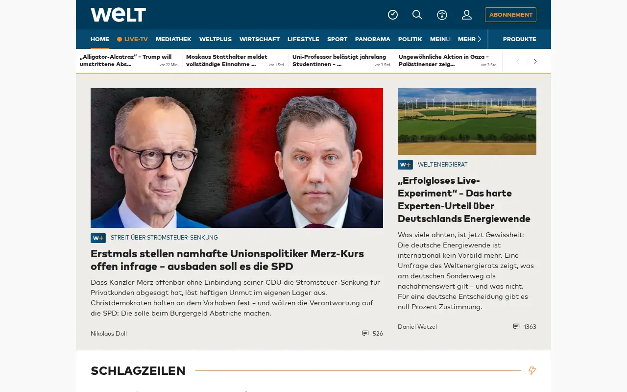 welt.de in 2025