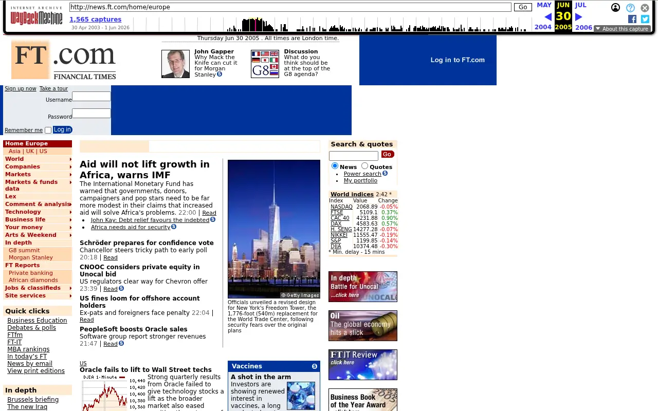 ft.com in 2005