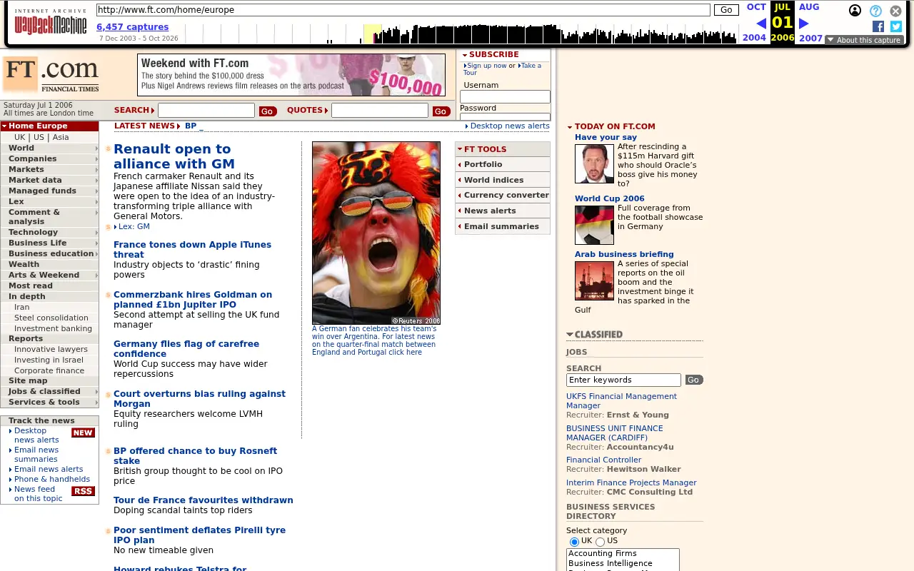 ft.com in 2006