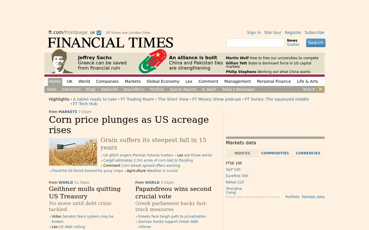 ft.com in 2011