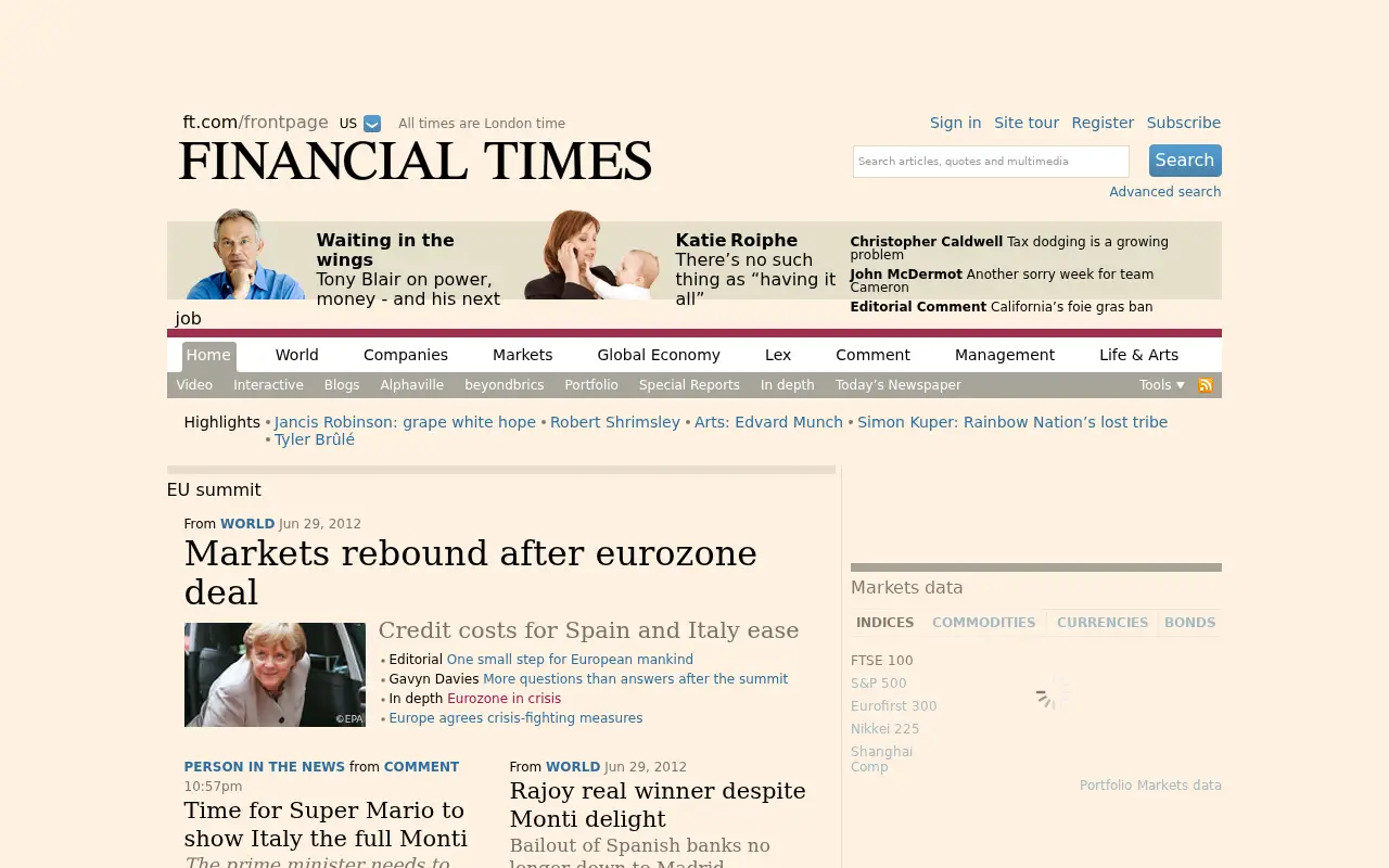 ft.com in 2012
