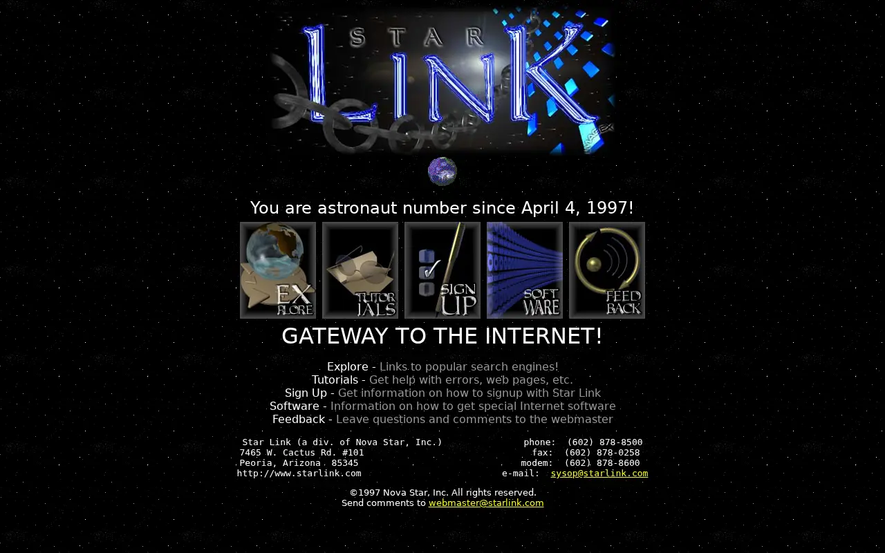 starlink.com in 1997