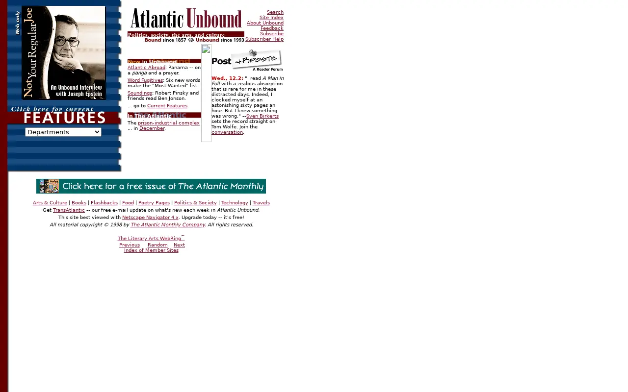 theatlantic.com in 1998