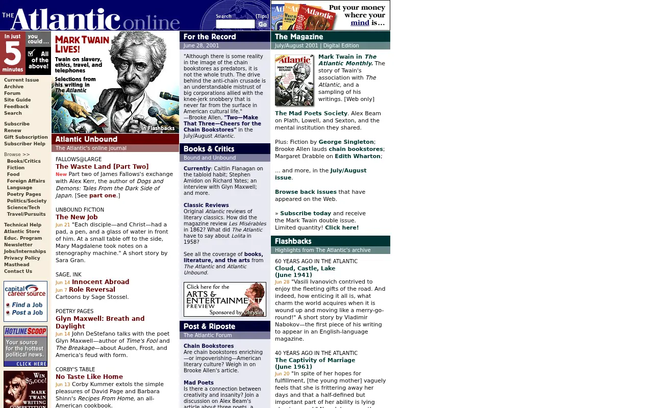 theatlantic.com in 2001