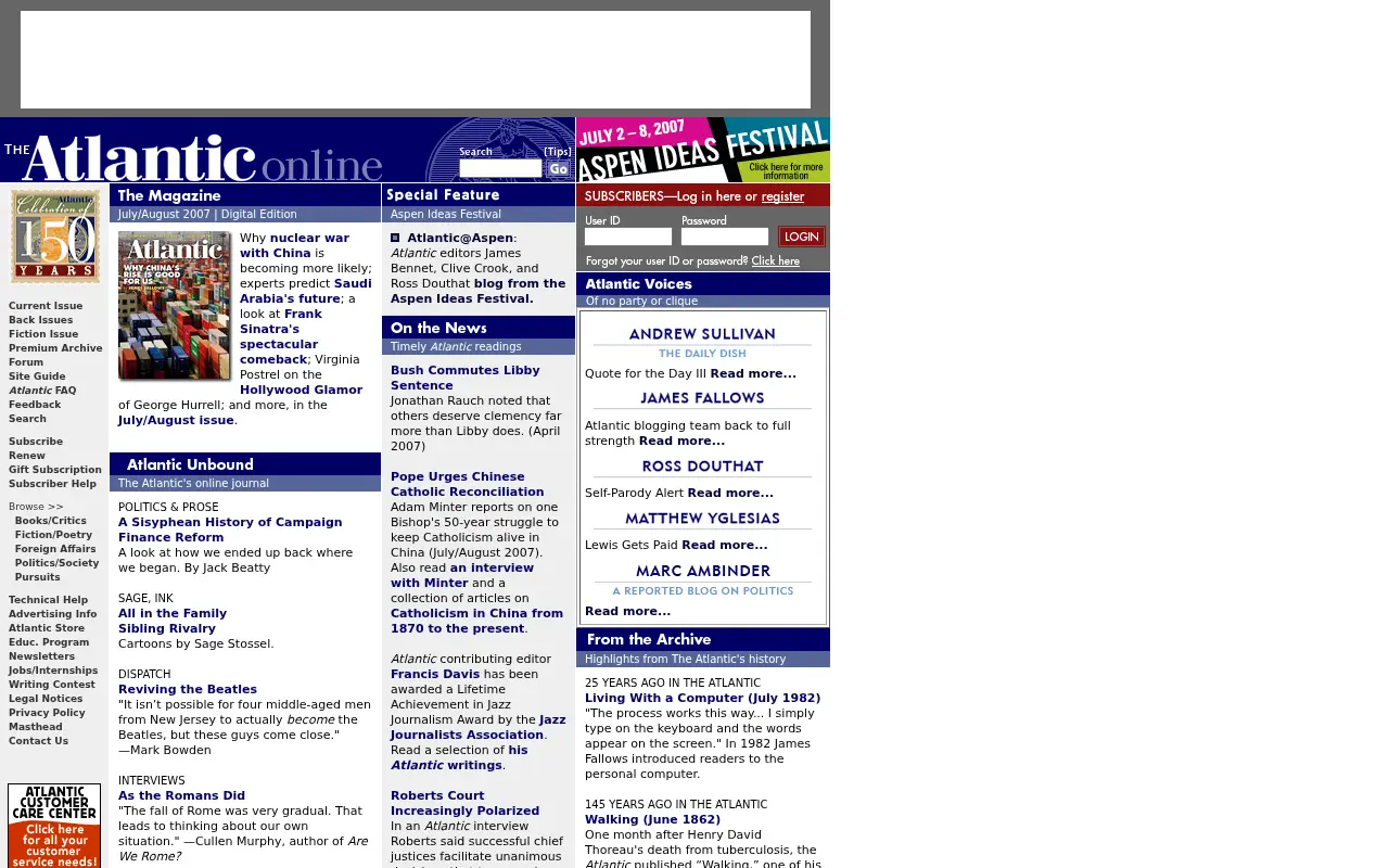 theatlantic.com in 2007