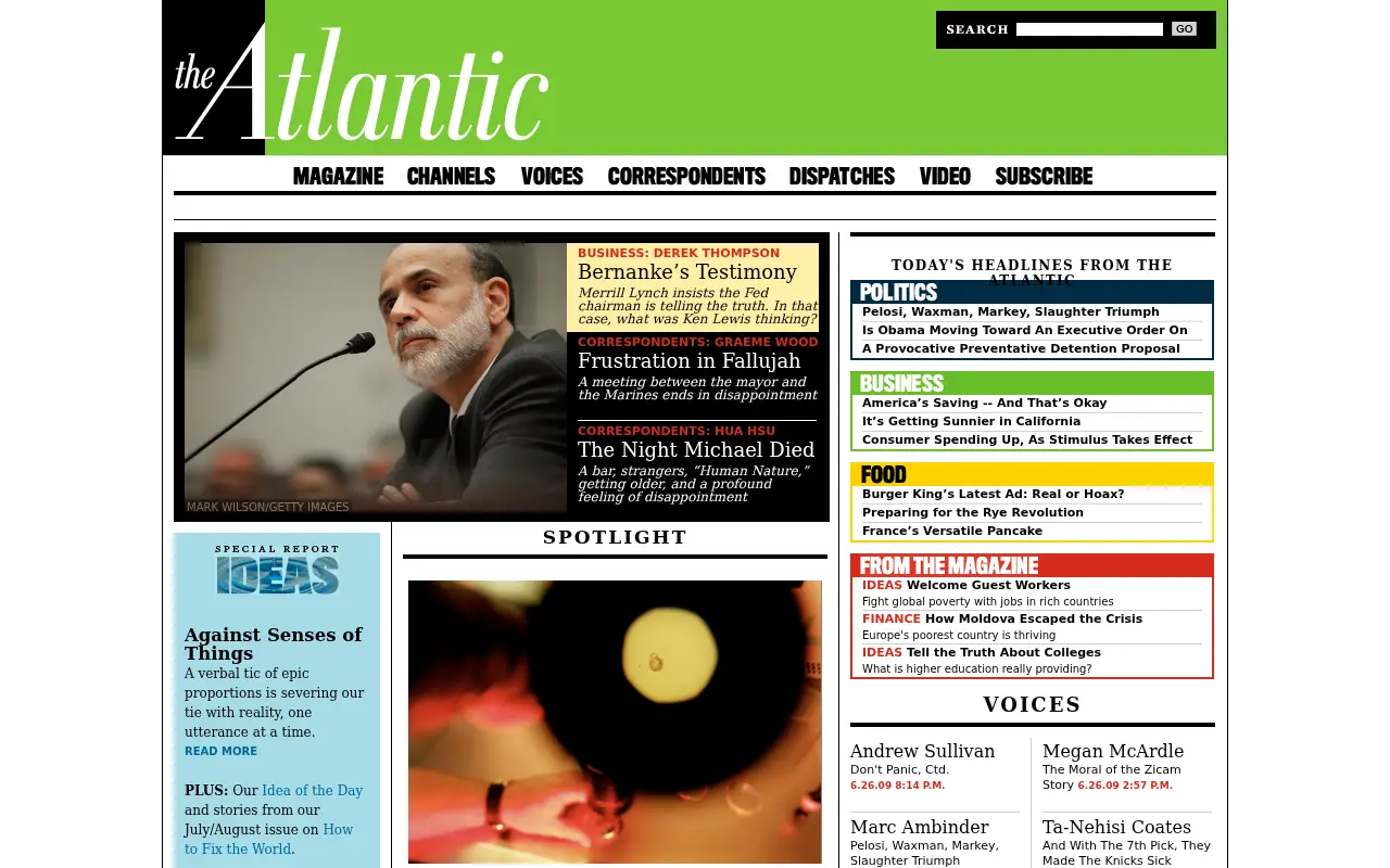 theatlantic.com in 2009