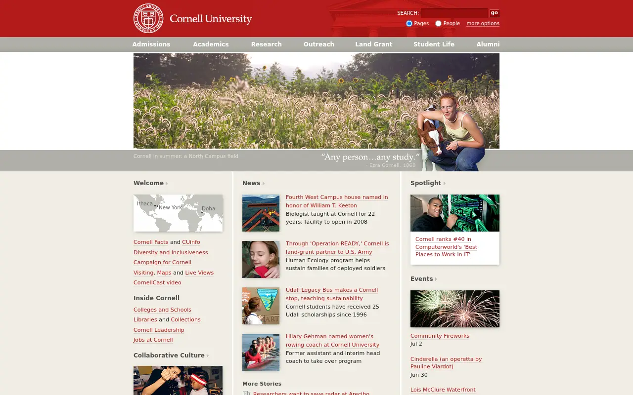 cornell.edu in 2007