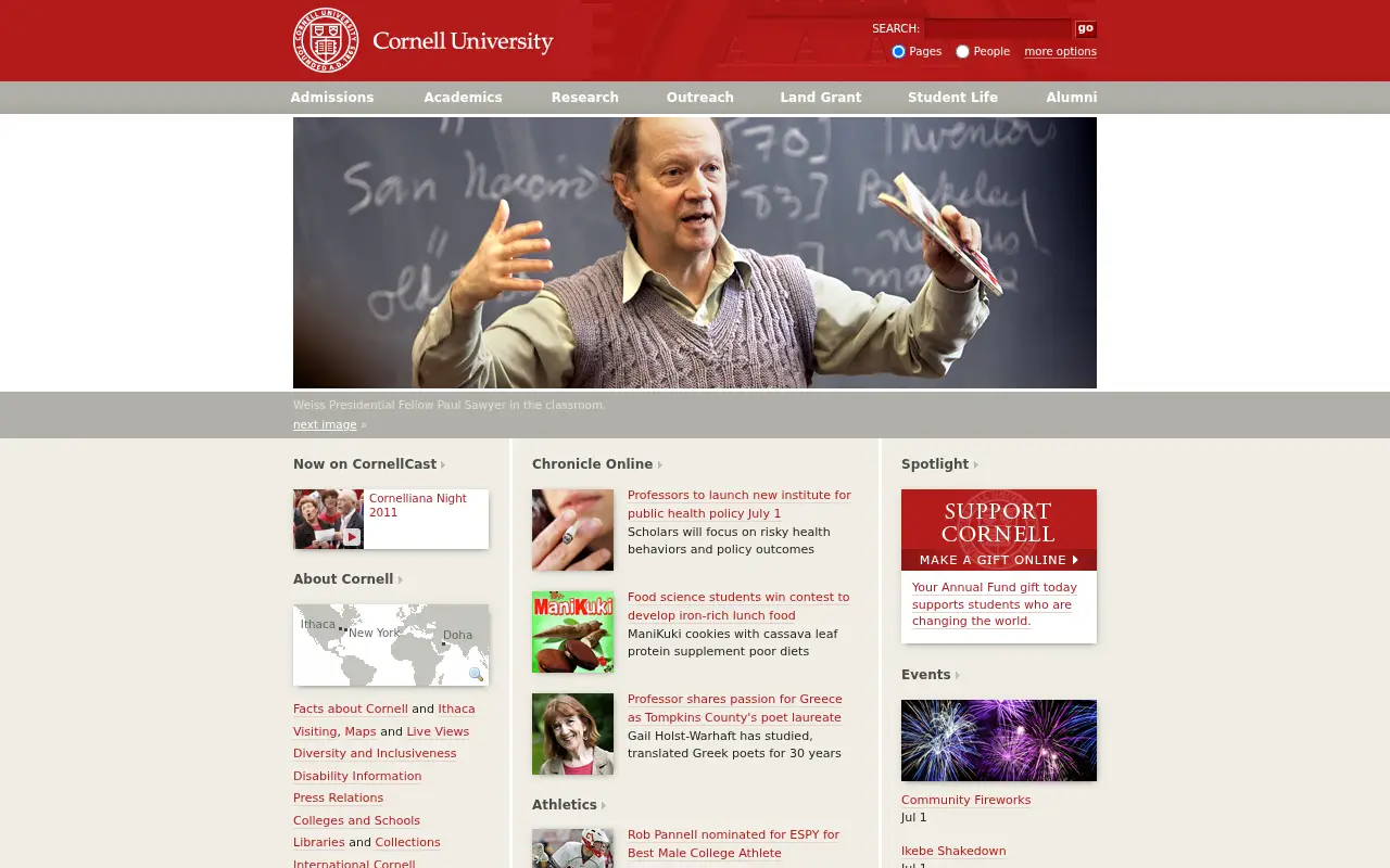 cornell.edu in 2011