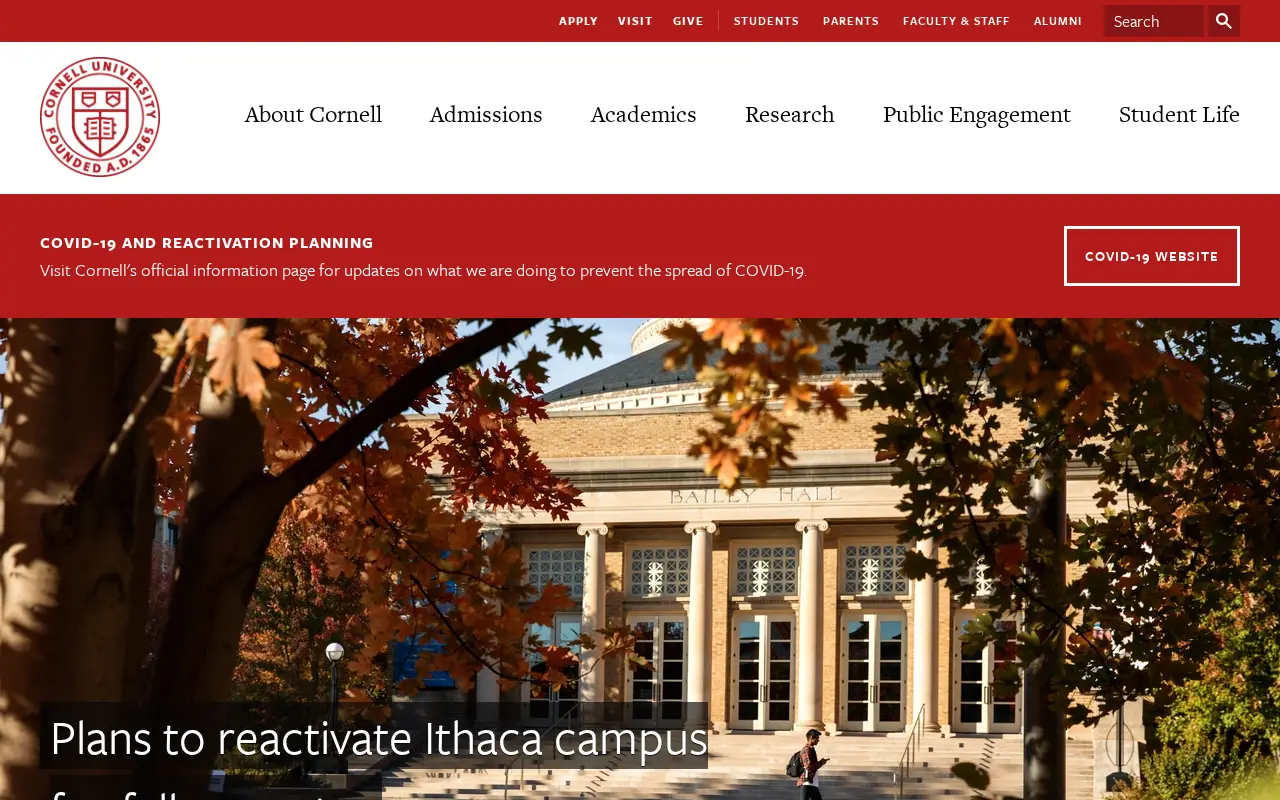 cornell.edu in 2020