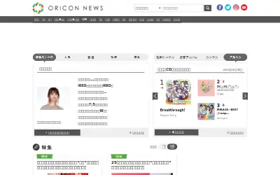 oricon.co.jp in 2020