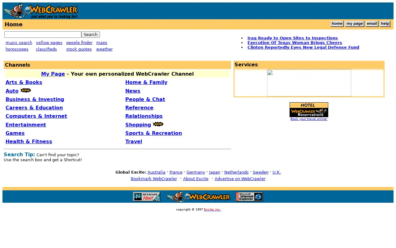 webcrawler.com in 1998