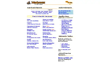 webcrawler.com in 2001