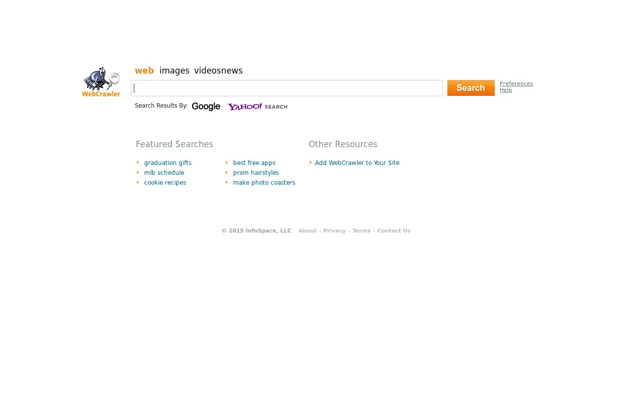 webcrawler.com in 2015