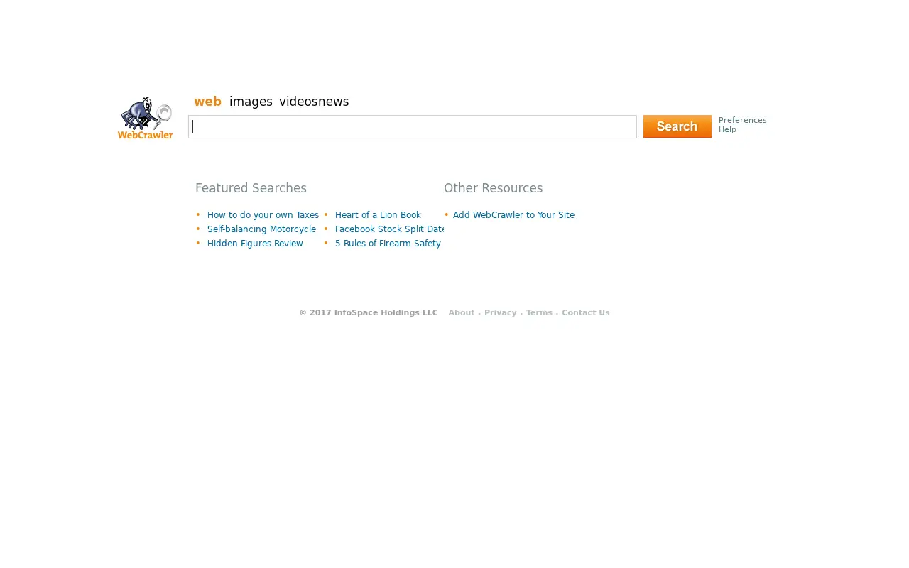 webcrawler.com in 2017