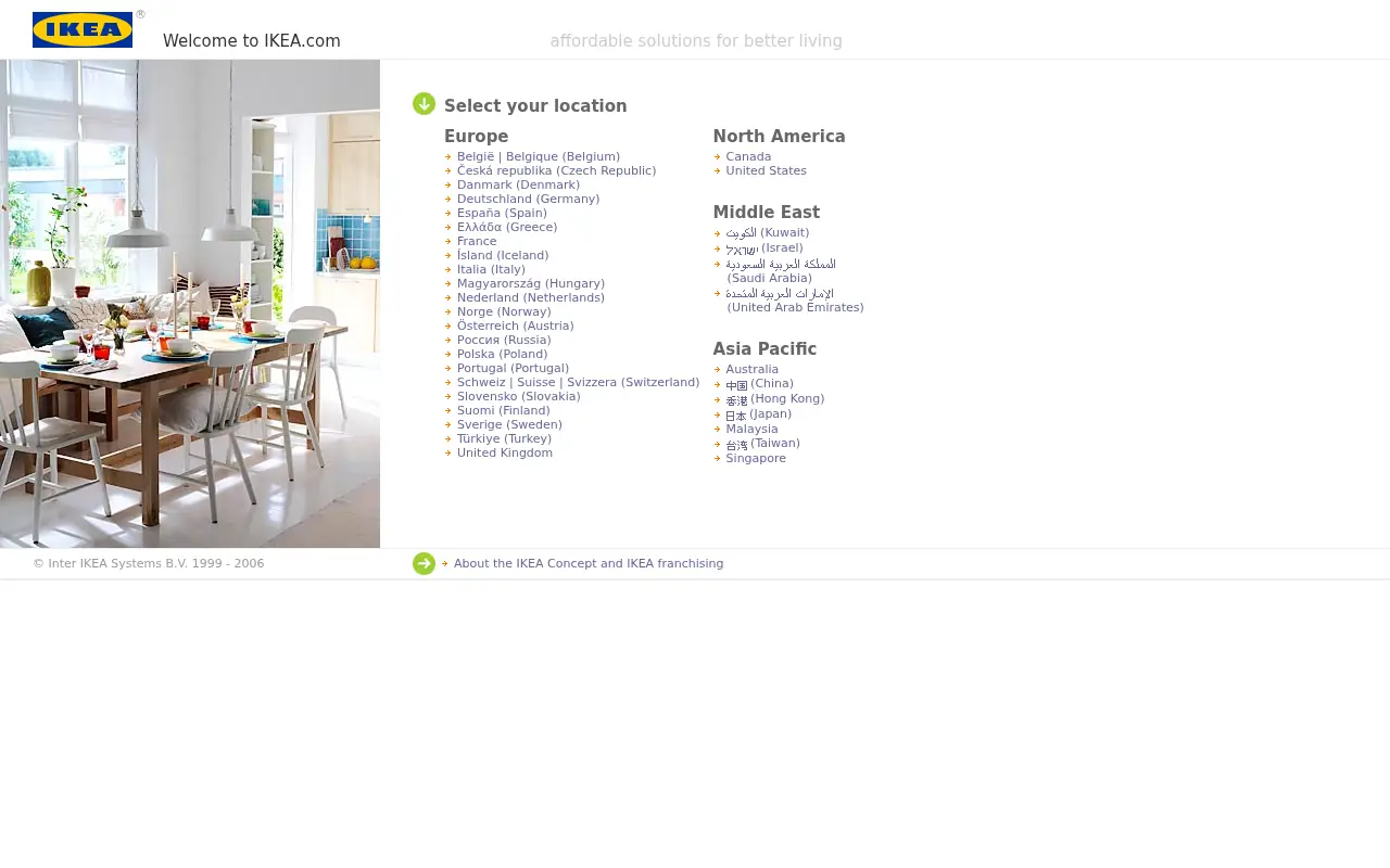 ikea.com in 2006