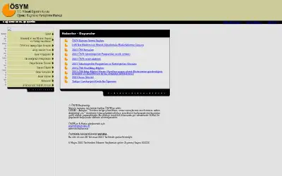 osym.gov.tr in 2001
