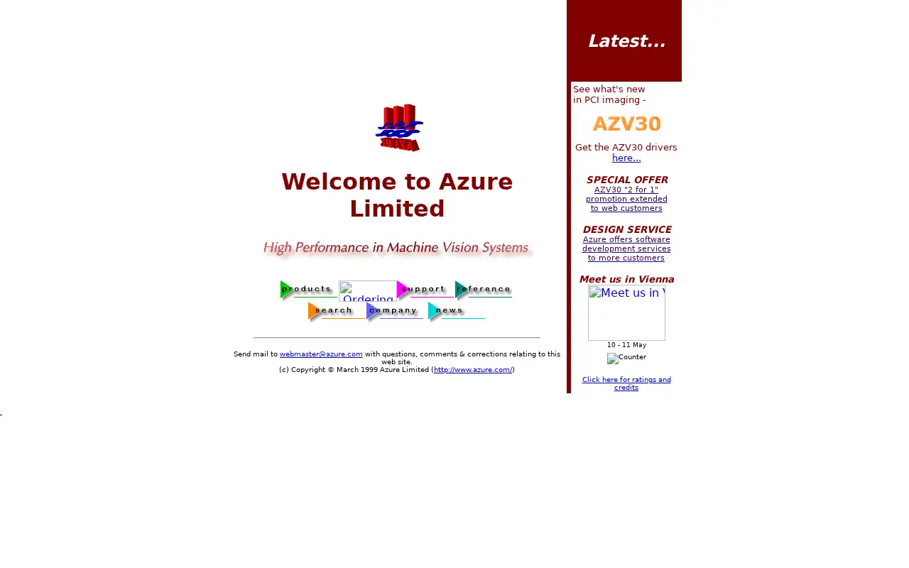 azure.com in 1999